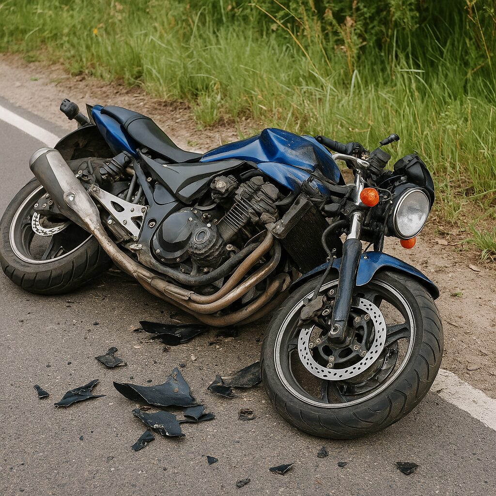 Motorcycle crash on Delaware road involving left-turn accident with box truck